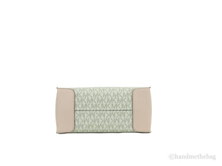 Michael Kors MICHAEL KORS Mercer 35S1GM9M2B Medium Logo And Leather Accordion Crossbody Bag In Powder Blush Multi