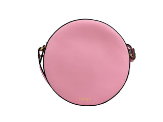 Versace Round Disco Leather Camera Case Crossbody Bag