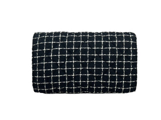 Versace Wallet On A Chain Fabric Black Crossbody Bag