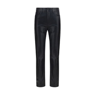 L'Agence Black Leather Pants