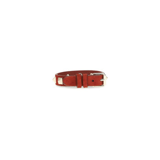 Valentino Garavani Red Calf Leather Bos Taurus Bracelet
