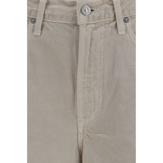 Citizens of Humanity Beige Cotton Jeans Denim