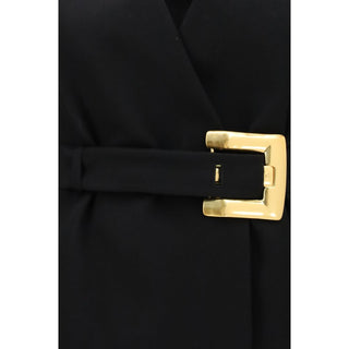 Balmain Black Wool Oves Aries Blazer