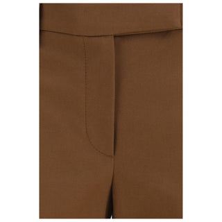 Brunello Cucinelli Brown Elastane Casual Pants