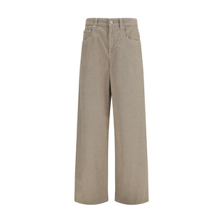 Brunello Cucinelli Beige Cotton Casual Pants