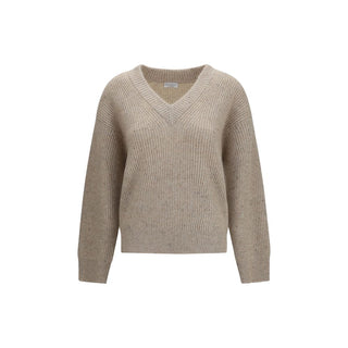Brunello Cucinelli Beige Cashmere Sweatshirt