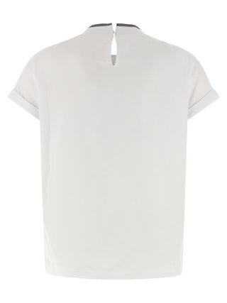 Brunello Cucinelli White Cotton T-Shirt