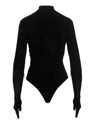 Ambush Black Viscose Bodysuit
