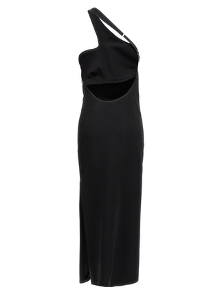 Sportmax Black Viscose Long Dress
