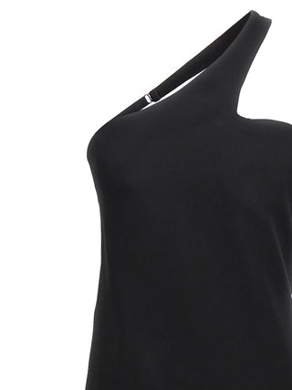 Sportmax Black Viscose Long Dress
