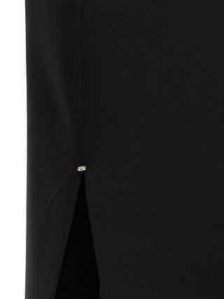 Sportmax Black Viscose Long Dress