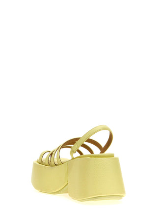 Marsell Multicolor Calfskin Stiletto Heel Sandals