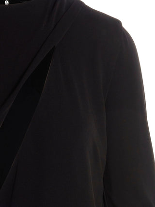 Versace Black Viscose Short Dress