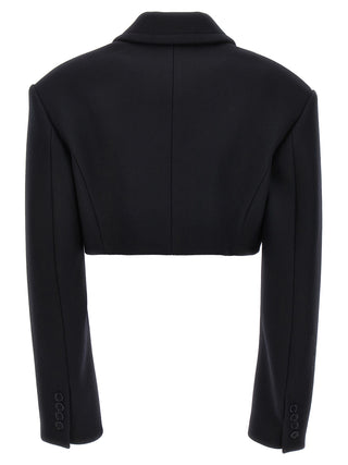 Stella McCartney Black Wool Full-Length Jacket