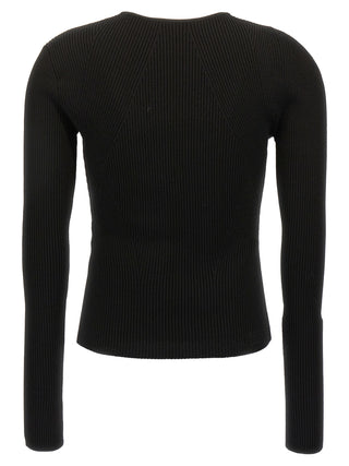 Alexander McQueen Black Wool Cardigan