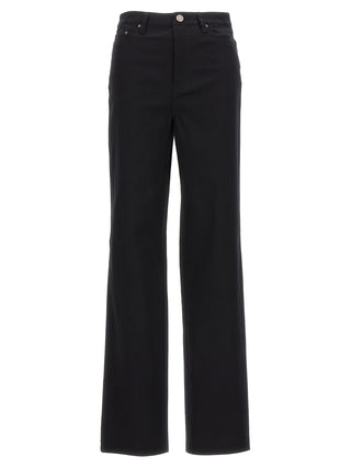 ROTATE BIRGER CHRISTENSEN Black Cotton High-Waisted Jean