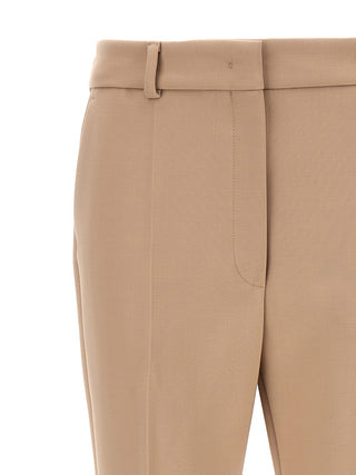 Sportmax Beige Polyester Dress Pants