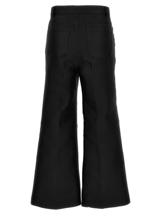 Giambattista Valli Black Polyester Flared Pants
