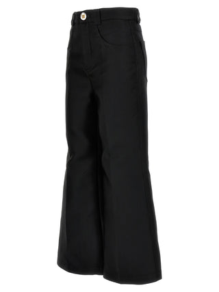 Giambattista Valli Black Polyester Flared Pants