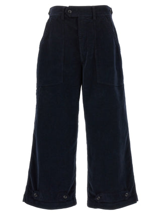 CELLAR DOOR Blue Cotton Casual Pants