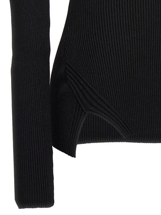 Nensi Dojaka Black Viscose Cardigan