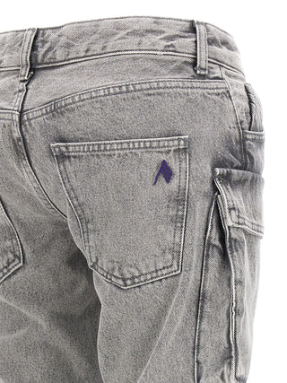 The Attico Gray Cotton Cargo Pants