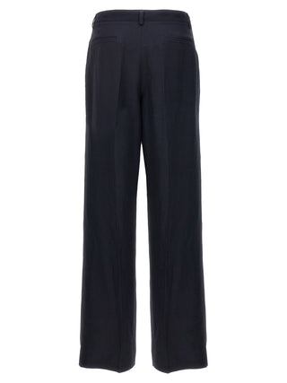 P.A.R.O.S.H. Blue Viscose Casual Pants
