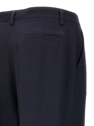 P.A.R.O.S.H. Blue Viscose Casual Pants