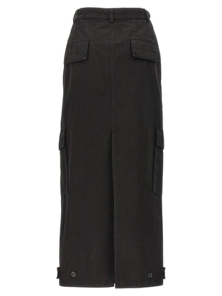 Armarium Black Cotton Mini Skirt