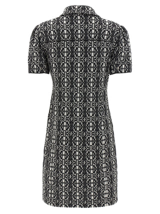 Max Mara Bicolor Polyester Short Dress