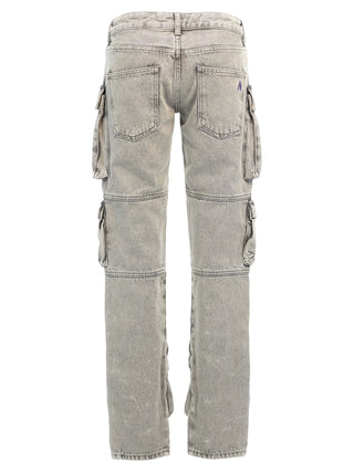 The Attico Gray Cotton Cargo Pants
