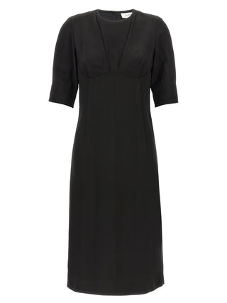 Sportmax Black Viscose Midi Dress