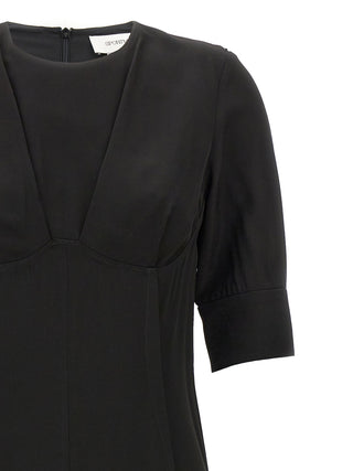 Sportmax Black Viscose Midi Dress