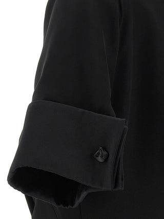Sportmax Black Viscose Short Dress