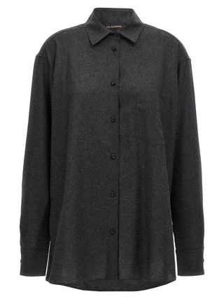 The Andamane Gray Wool Blouse