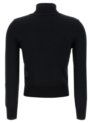 ANTONINO VALENTI Black Merino Wool Cardigan