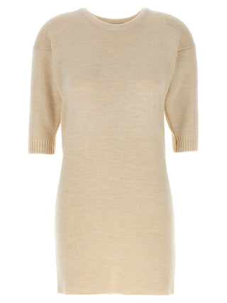 Lemaire White Acetate Short Dress