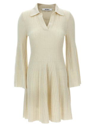 ANTONINO VALENTI White Cashmere Short Dress