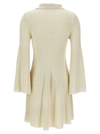 ANTONINO VALENTI White Cashmere Short Dress