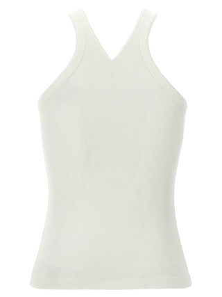 Courrèges White Cotton Tank Tops