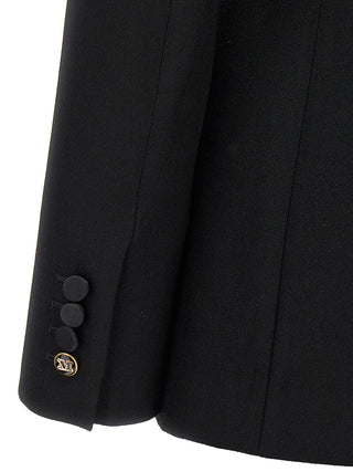 Max Mara Black Virgin Wool Blazer