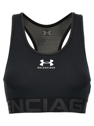 Balenciaga Black Polyester Sport Bra