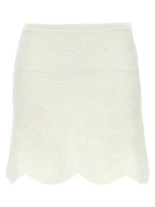 Tom Ford White Cotton Long Skirt