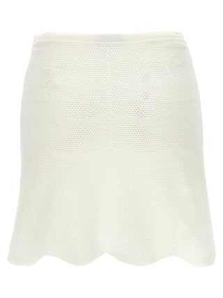 Tom Ford White Cotton Long Skirt