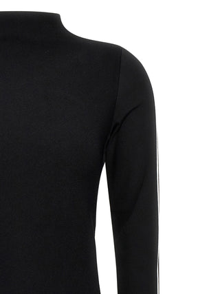 Sportmax Bicolor Viscose Midi Dress