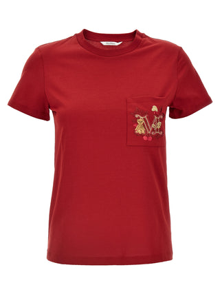 Max Mara Red Cotton T-Shirt