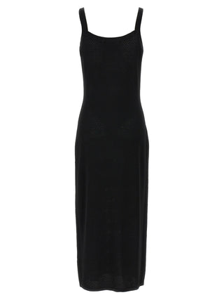 T BY ALEXANDER WANG Black Viscose Midi Dress