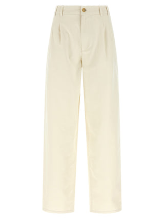 A.P.C. Beige Cotton Casual Pants