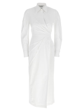 Max Mara White Cotton Long Dress