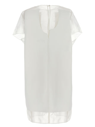 Khaite White Polyester Short Dress